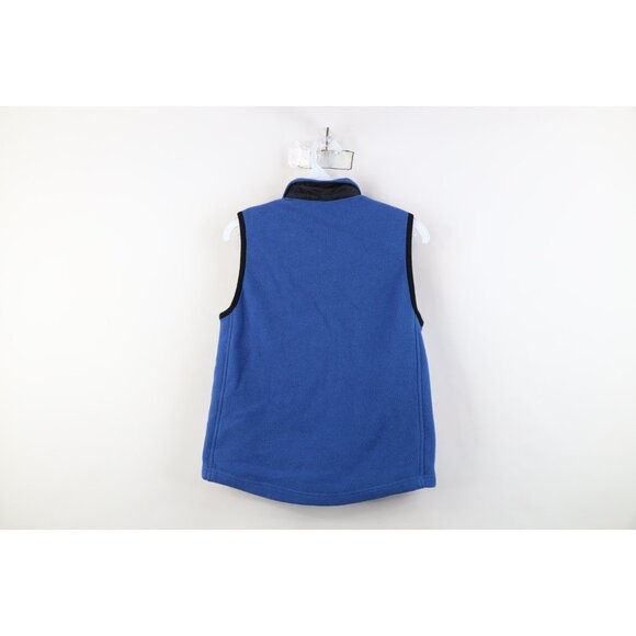 Vintage 90s Nike Womens Medium Travis Scott Mini Swoosh Fleece Vest Jacket Blue - Picture 12 of 14